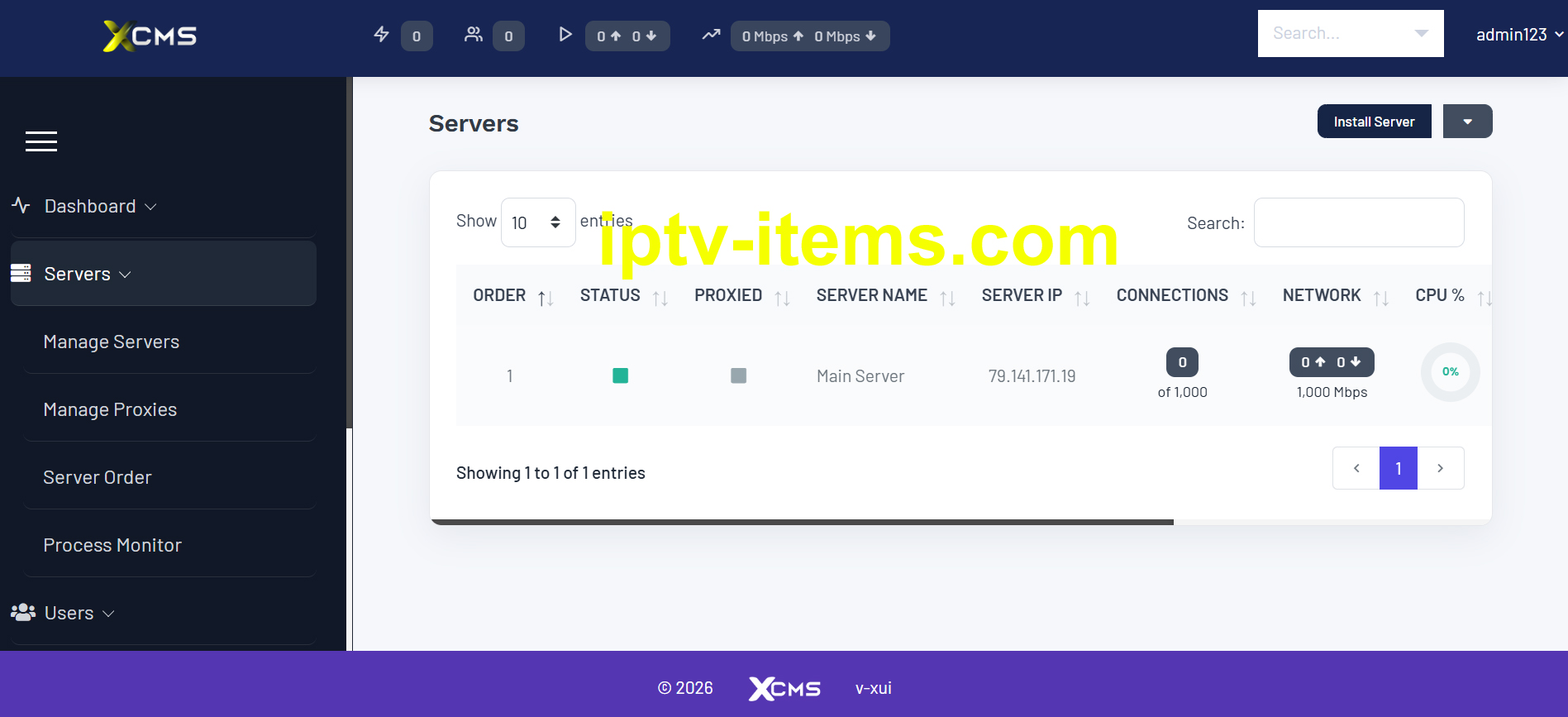 XUI.ONE– Fully Decrypted Latest Panel